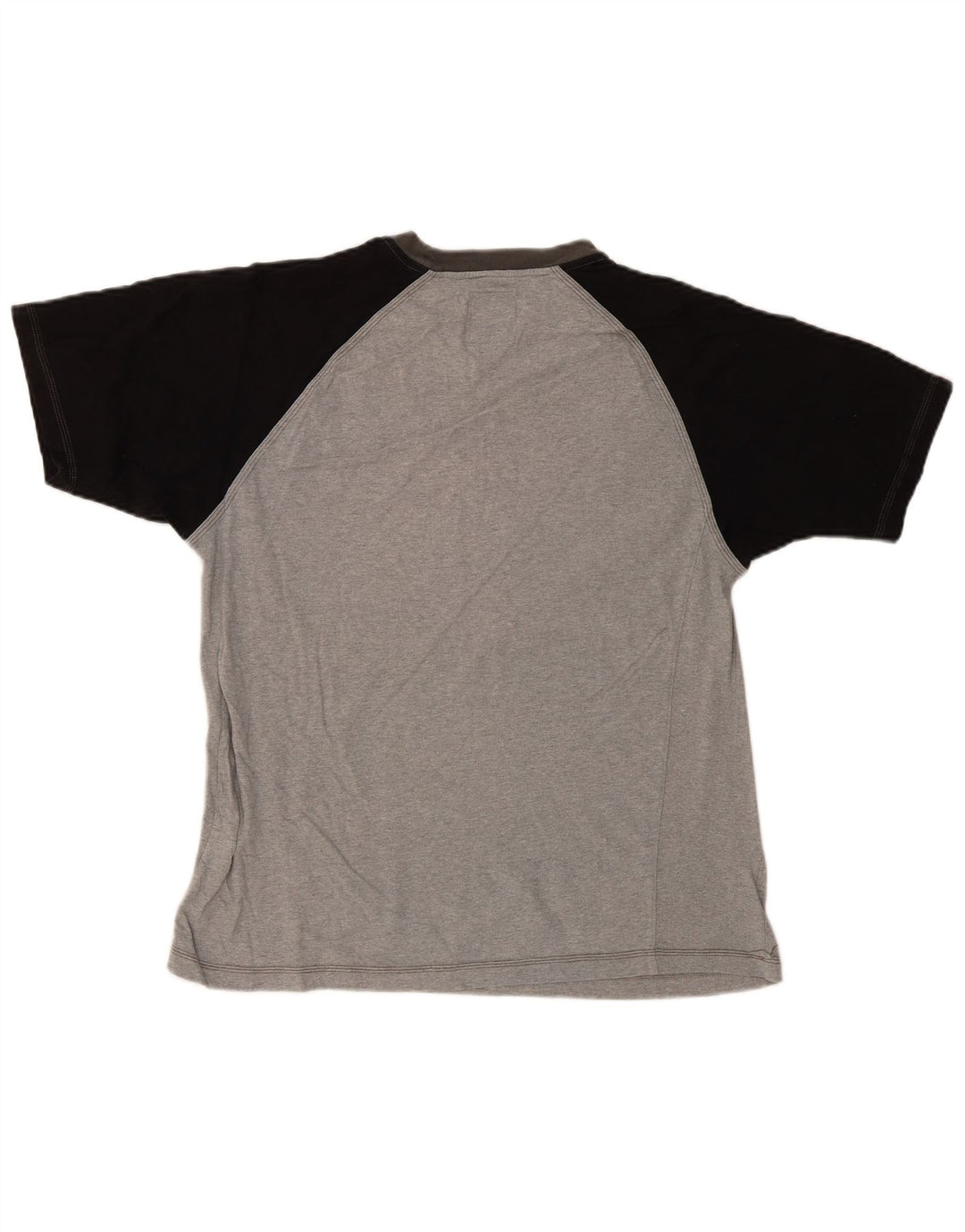 Champion Mens T-Shirt Top XL Grey Colourblock Cotton