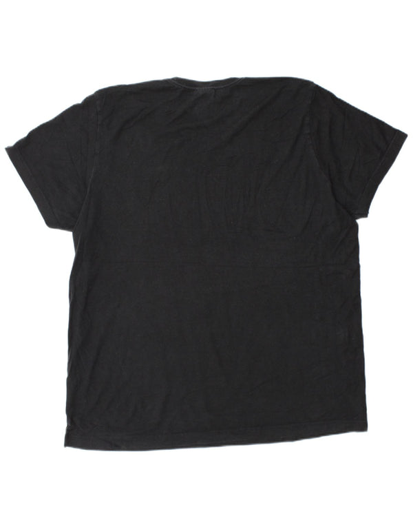 Adidas Mens Graphic T-Shirt Top Large Black Cotton