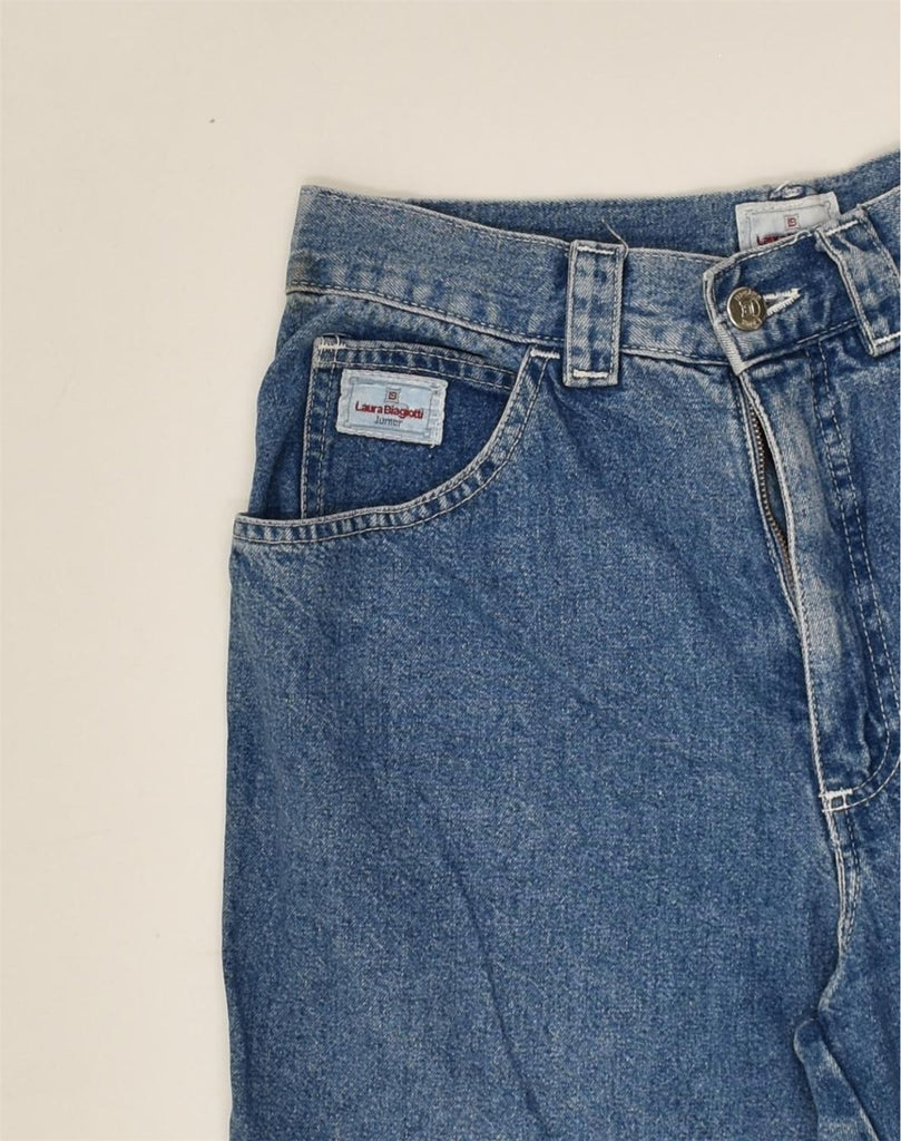 LAURA BIAGIOTTI Girls Straight Jeans 15-16 Years W28 L30 Blue | Vintage Laura Biagiotti | Thrift | Second-Hand Laura Biagiotti | Used Clothing | Messina Hembry 