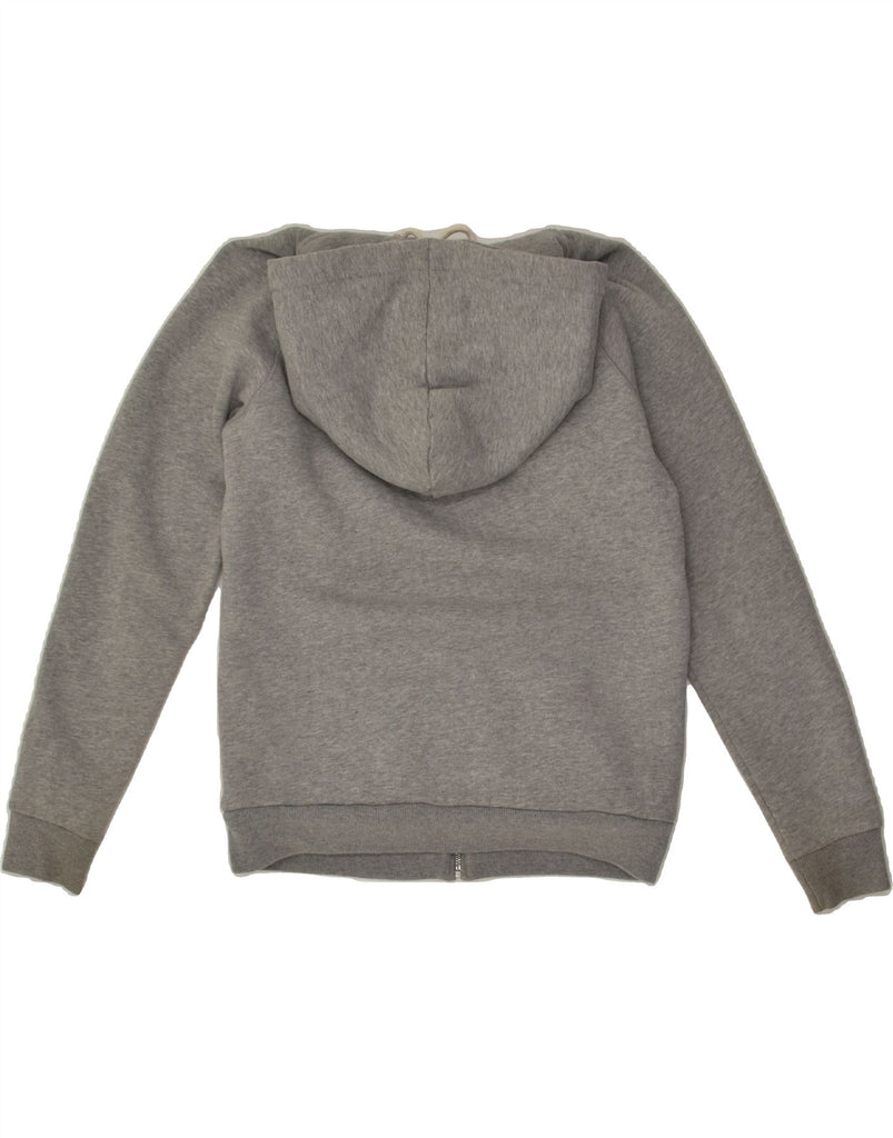 JACK WILLS Womens Zip Hoodie Sweater UK 12 Medium Grey Cotton | Vintage Jack Wills | Thrift | Second-Hand Jack Wills | Used Clothing | Messina Hembry 