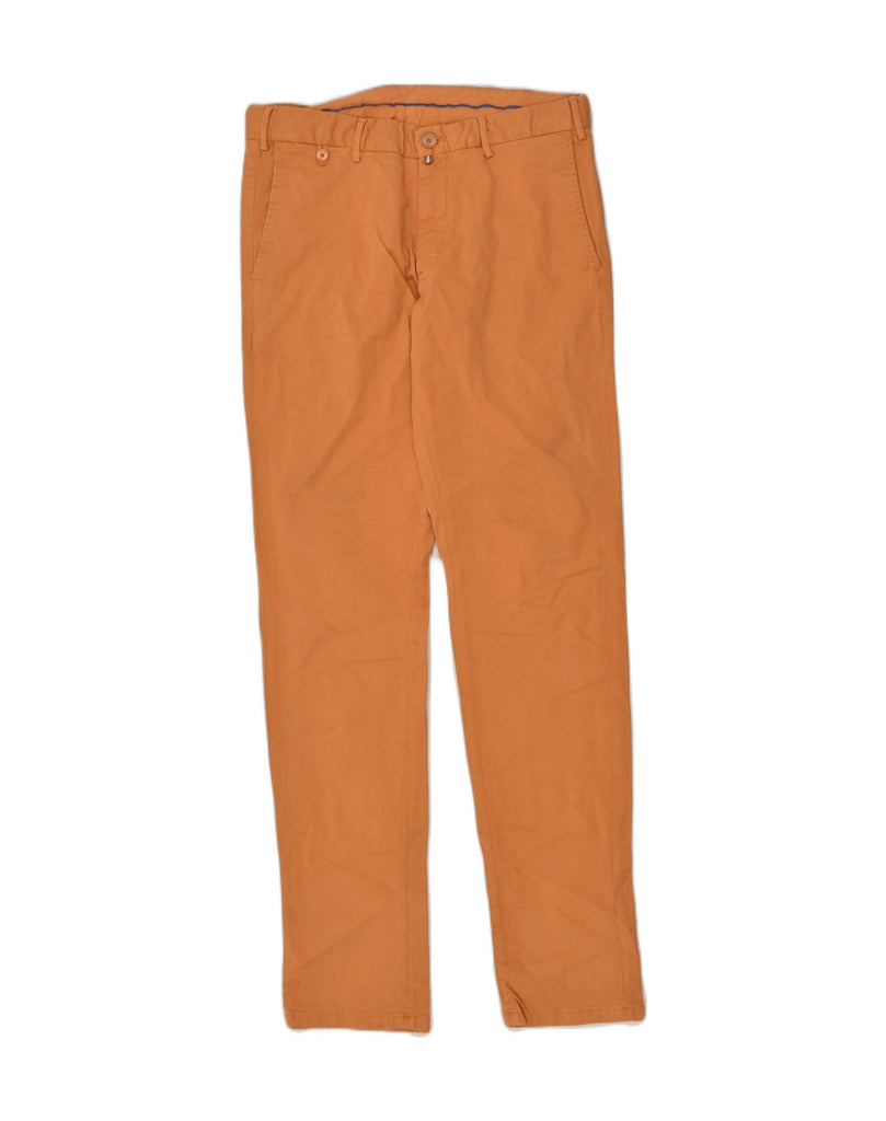 MASSIMO DUTTI Womens Slim Chino Trousers W32 L34 Orange Cotton | Vintage Massimo Dutti | Thrift | Second-Hand Massimo Dutti | Used Clothing | Messina Hembry 