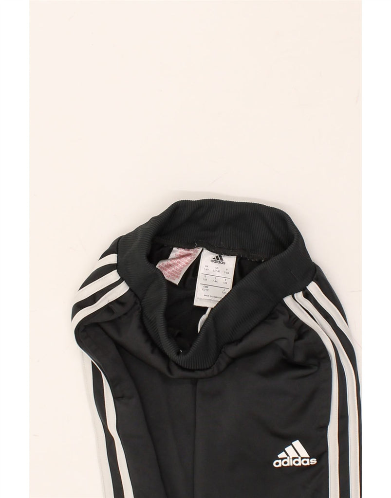 ADIDAS Boys Tracksuit Trousers Joggers 7-8 Years Black Polyester | Vintage Adidas | Thrift | Second-Hand Adidas | Used Clothing | Messina Hembry 