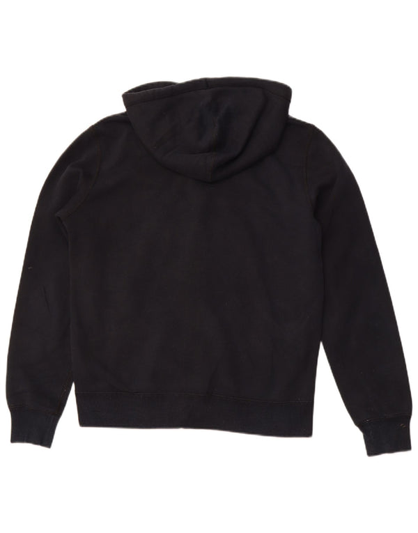 CONVERSE Womens Chuck Taylor Zip Hoodie Sweater UK 14 Medium Black Cotton