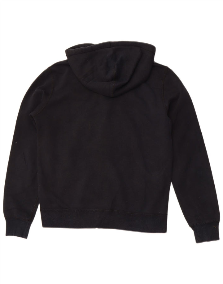 CONVERSE Womens Chuck Taylor Zip Hoodie Sweater UK 14 Medium Black Cotton