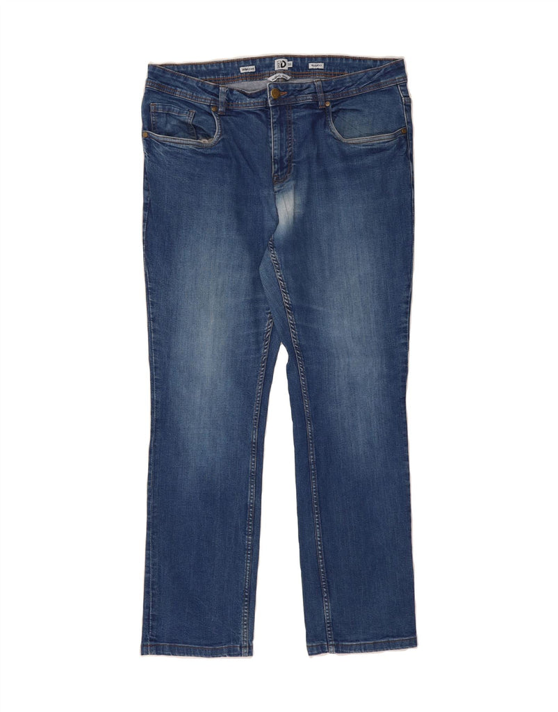 DACK'S Mens Regular Fit Straight Jeans IT 56 3XL W40 L30 Blue Cotton Vintage Dack's and Second-Hand Dack's from Messina Hembry 