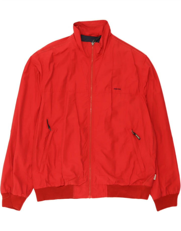 GEOX Mens Bomber Jacket UK 44 2XL Red Cotton Vintage Geox and Second-Hand Geox from Messina Hembry 