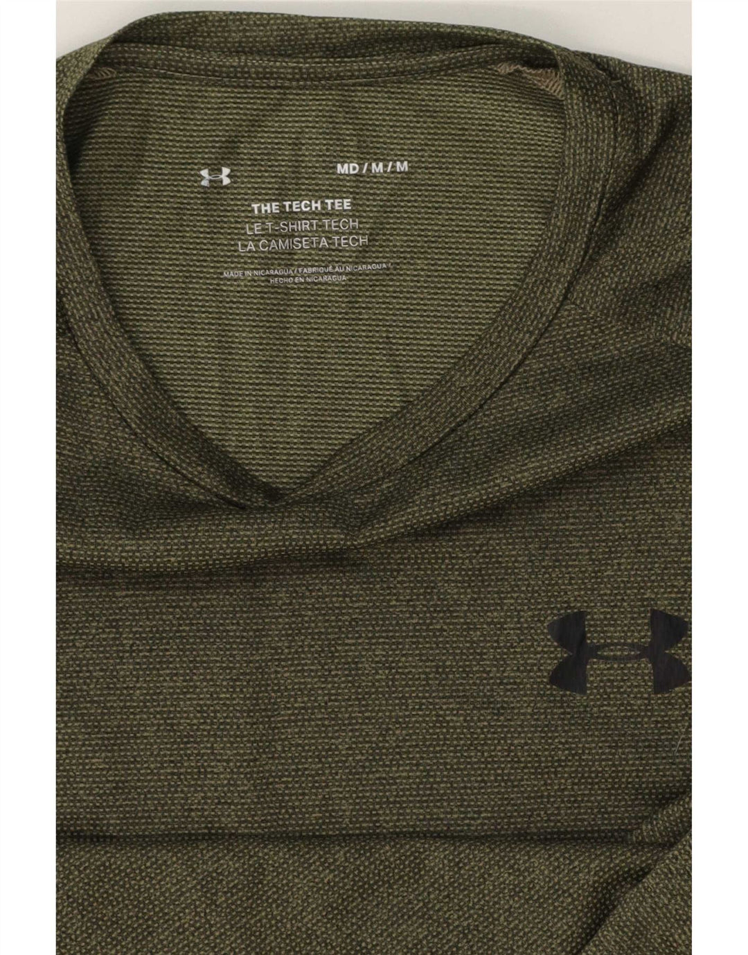 Under Armour Mens T-Shirt Top Medium Green
