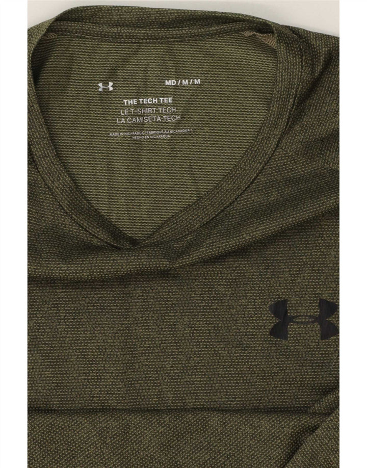 Under Armour Mens T-Shirt Top Medium Green