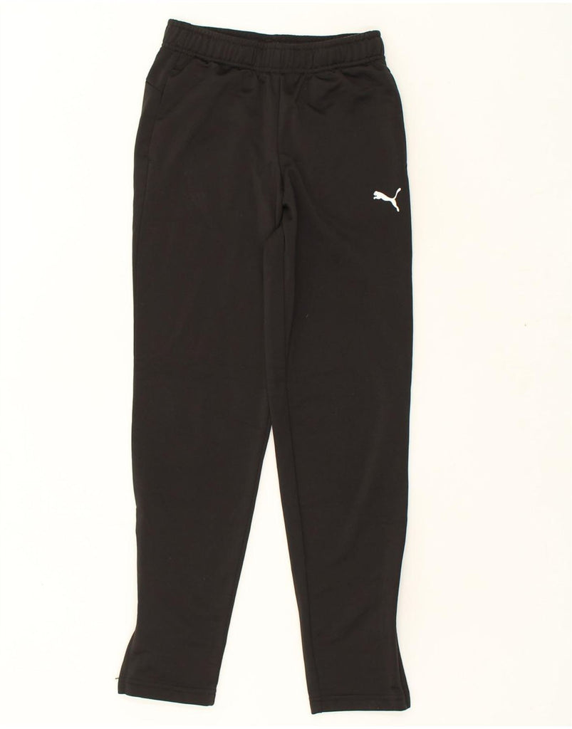 PUMA Boys Tracksuit Trousers 11-12 Years Black Polyester | Vintage Puma | Thrift | Second-Hand Puma | Used Clothing | Messina Hembry 