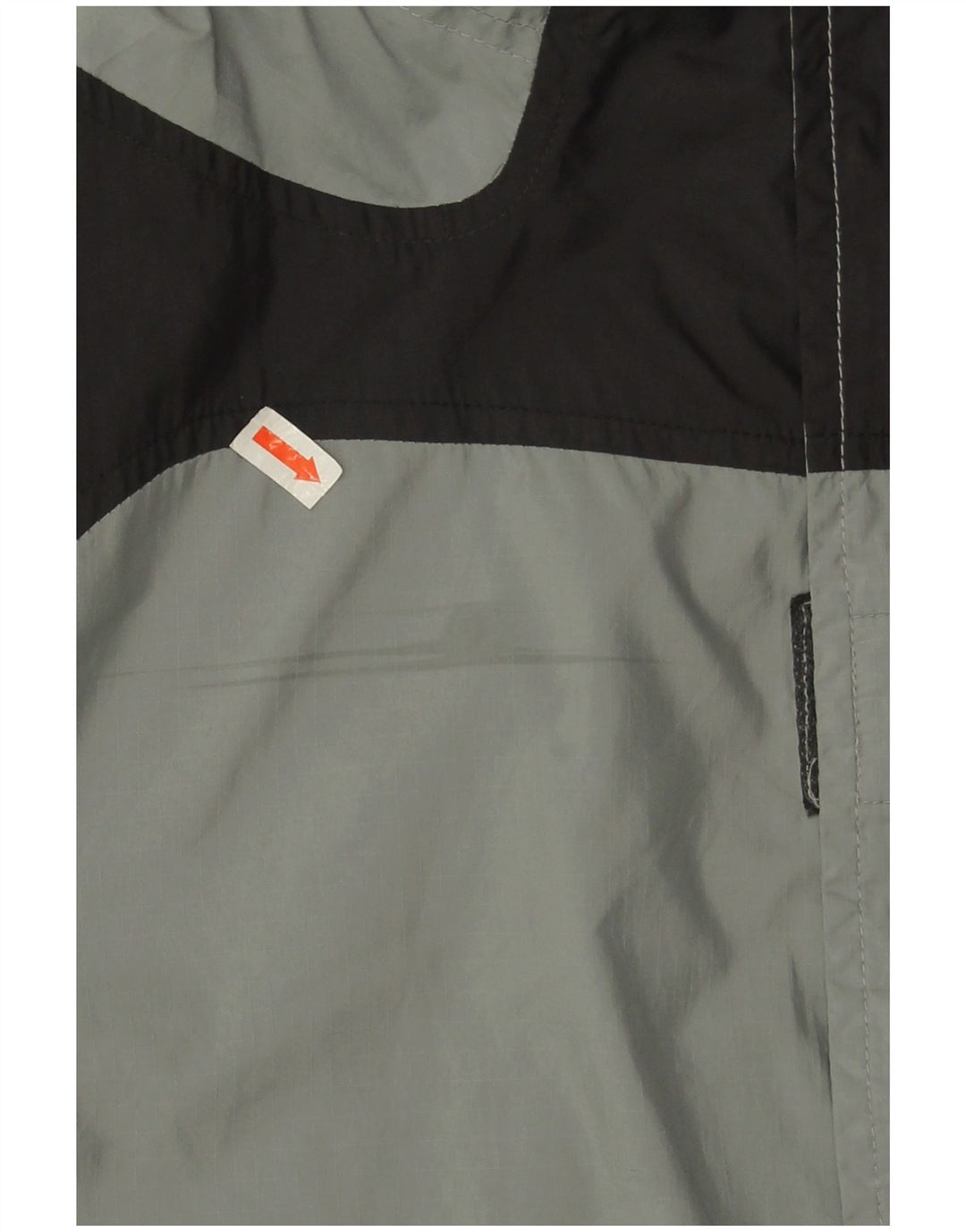 Adidas Mens Rain Jacket UK 40 Large Grey Colourblock Polyester
