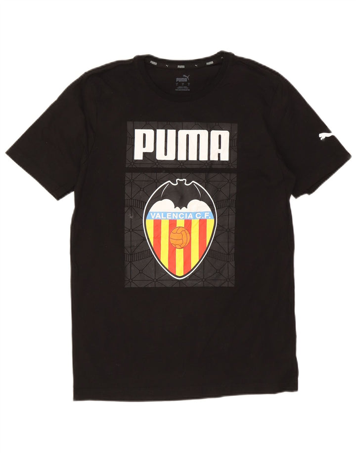 Puma Mens Valencia Graphic T-Shirt Top Small Black Cotton