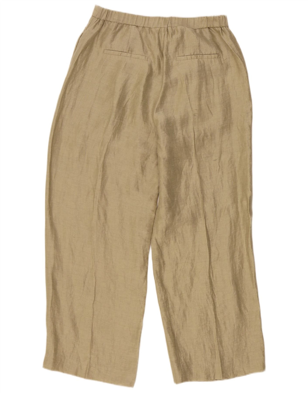 Massimo Dutti Womens Straight Chino Trousers EU 40 Medium W30 L28 Beige