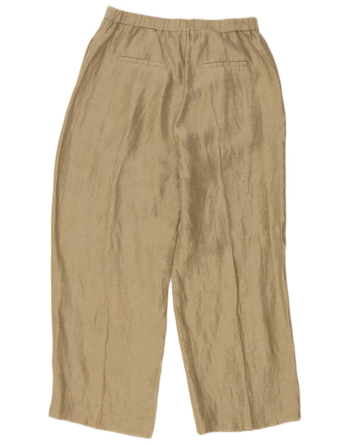 Massimo Dutti Womens Straight Chino Trousers EU 40 Medium W30 L28 Beige