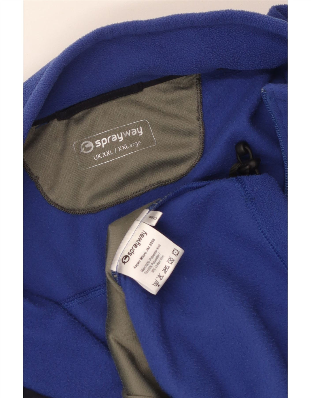 Sprayway Mens Fleece Jacket UK 44 2XL Blue Polyester
