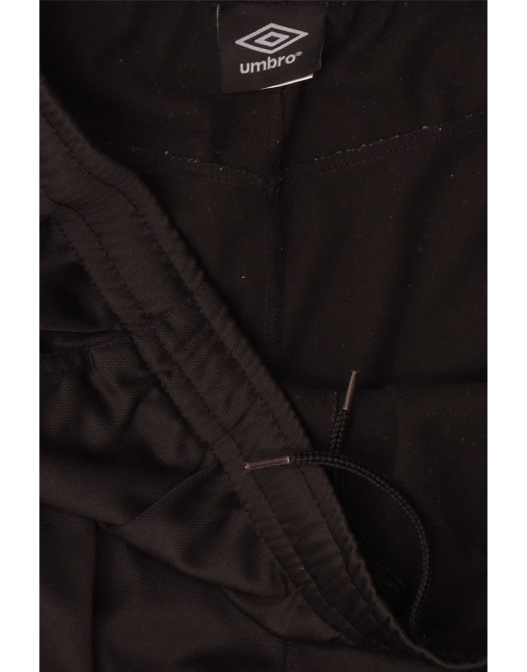 Umbro Mens Tracksuit Trousers Joggers Large Black Colourblock Polyester