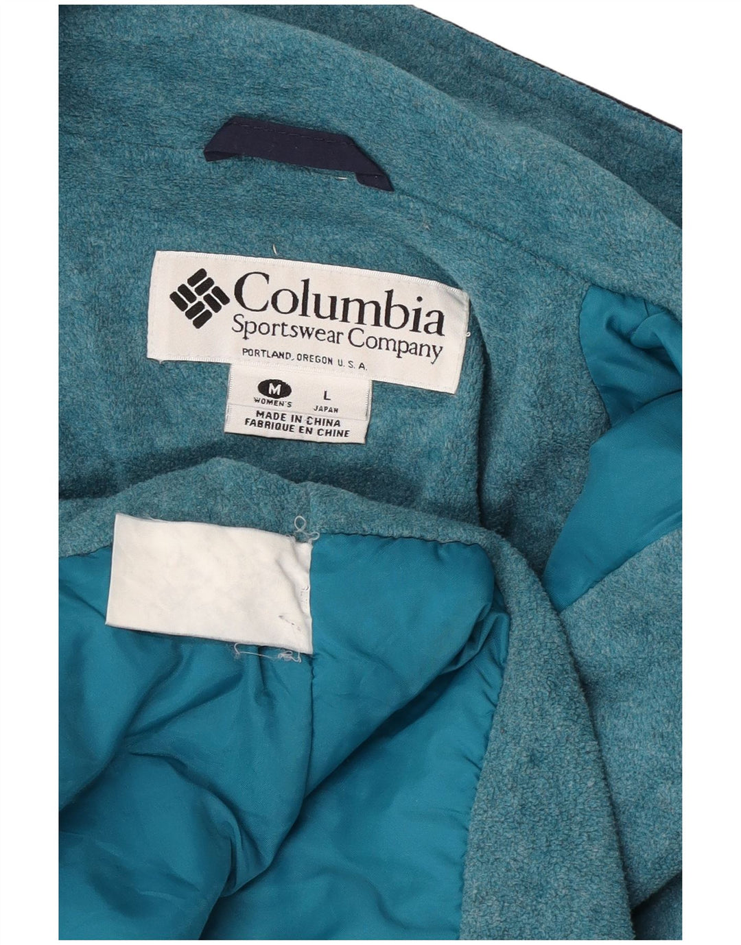 Columbia Womens Oversized Windbreaker Jacket UK 14 Medium Navy Blue