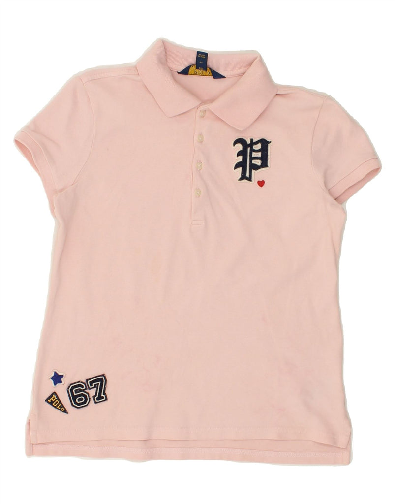 POLO RALPH LAUREN Girls Polo Shirt 15-16 Years XL Pink Cotton | Vintage Polo Ralph Lauren | Thrift | Second-Hand Polo Ralph Lauren | Used Clothing | Messina Hembry 