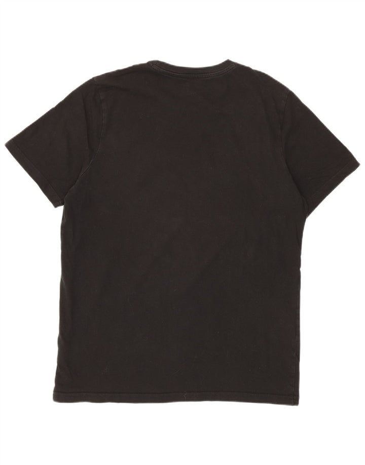 Puma Womens Graphic T-Shirt Top UK 14 Medium Black Cotton