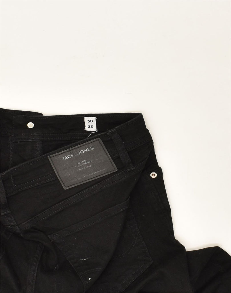 JACK & JONES Mens Liam Skinny Jeans W30 L26 Black Cotton | Vintage Jack & Jones | Thrift | Second-Hand Jack & Jones | Used Clothing | Messina Hembry 