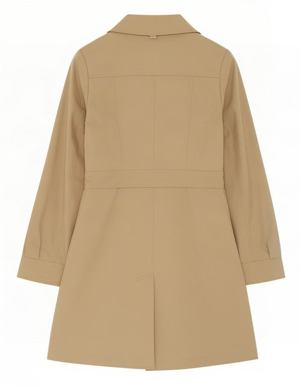 Liu Jo Womens Rebelqueen Trench Coat IT 46 Large Beige Cotton