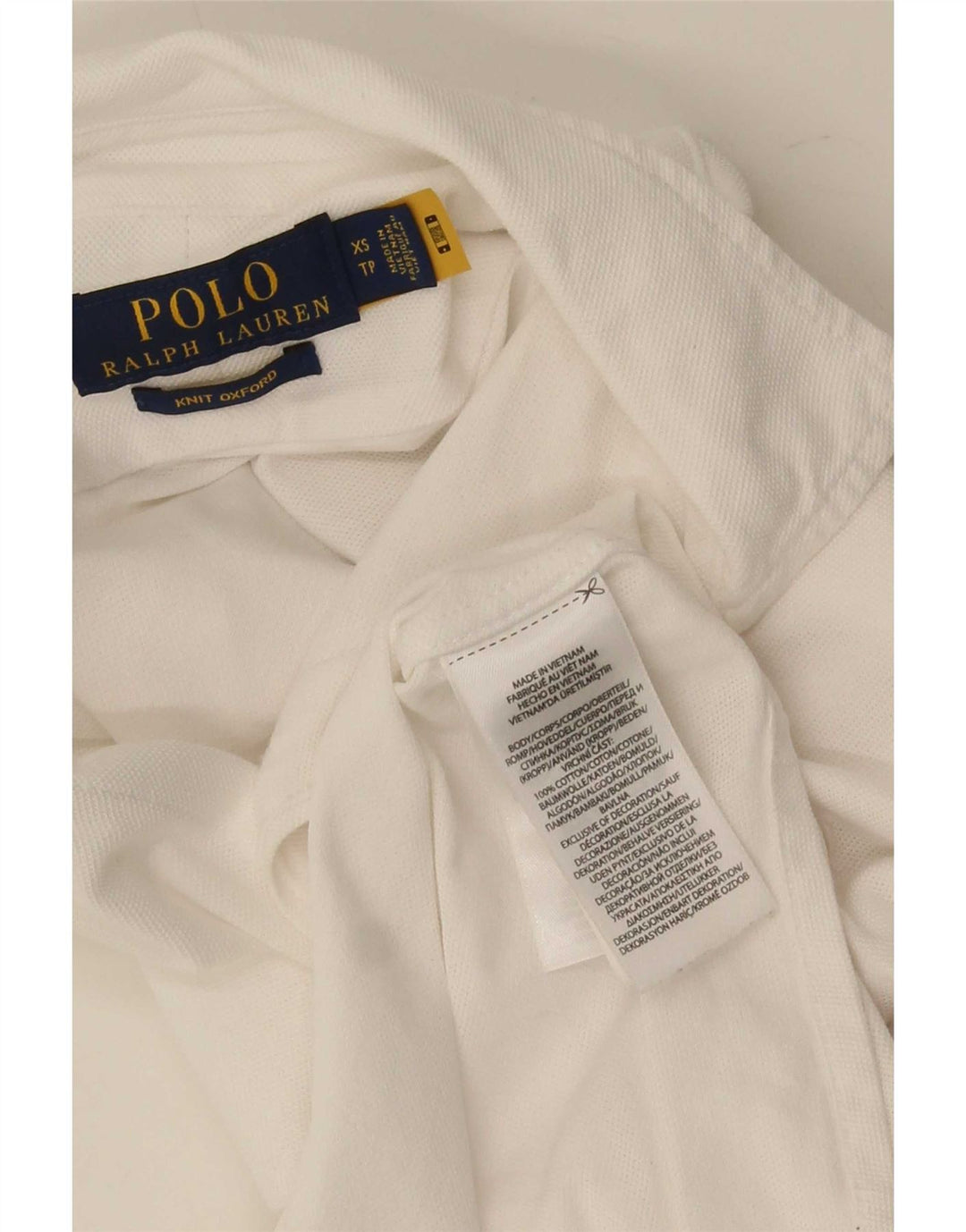 Polo Ralph Lauren Mens Shirt XS White Cotton