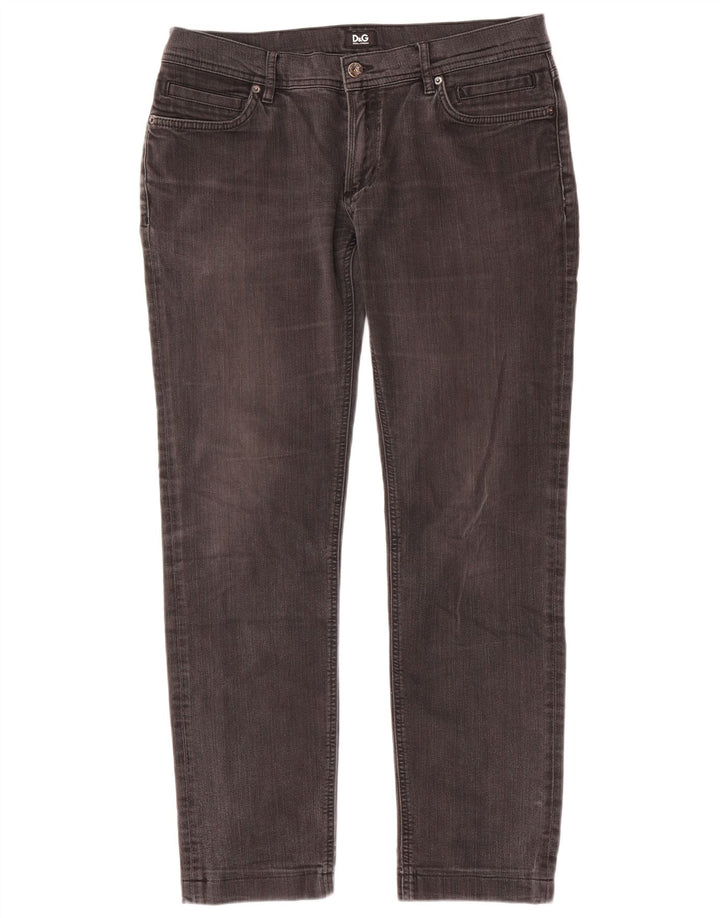 Dolce & Gabbana Womens Slim Jeans W36 L31 Grey Cotton