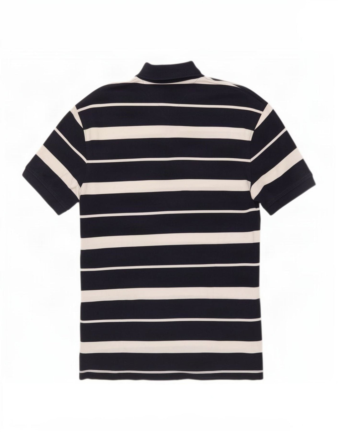 Tommy Hilfiger Mens Polo Shirt Large Navy Blue Striped