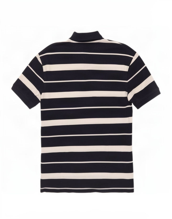 Tommy Hilfiger Mens Polo Shirt Large Navy Blue Striped