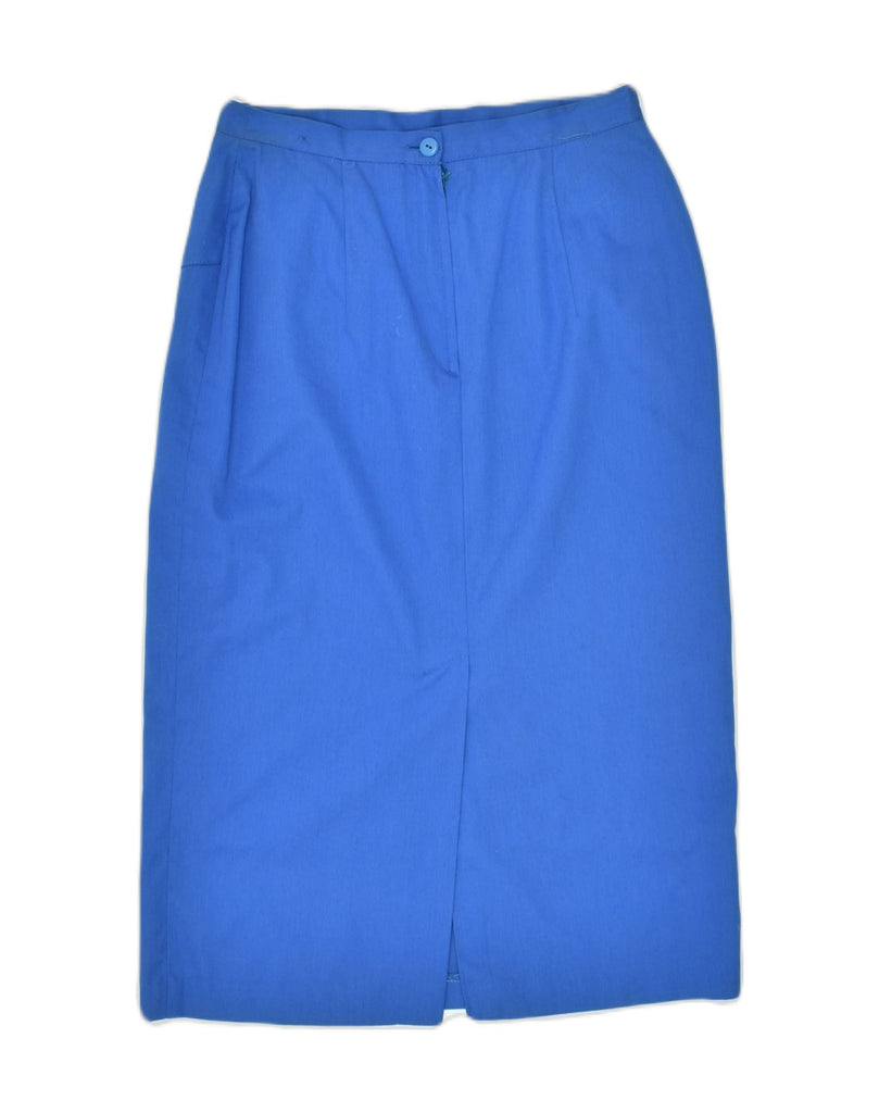 VINTAGE Womens High Waist Pencil Skirt IT 44 Medium W26 Blue | Vintage | Thrift | Second-Hand | Used Clothing | Messina Hembry 