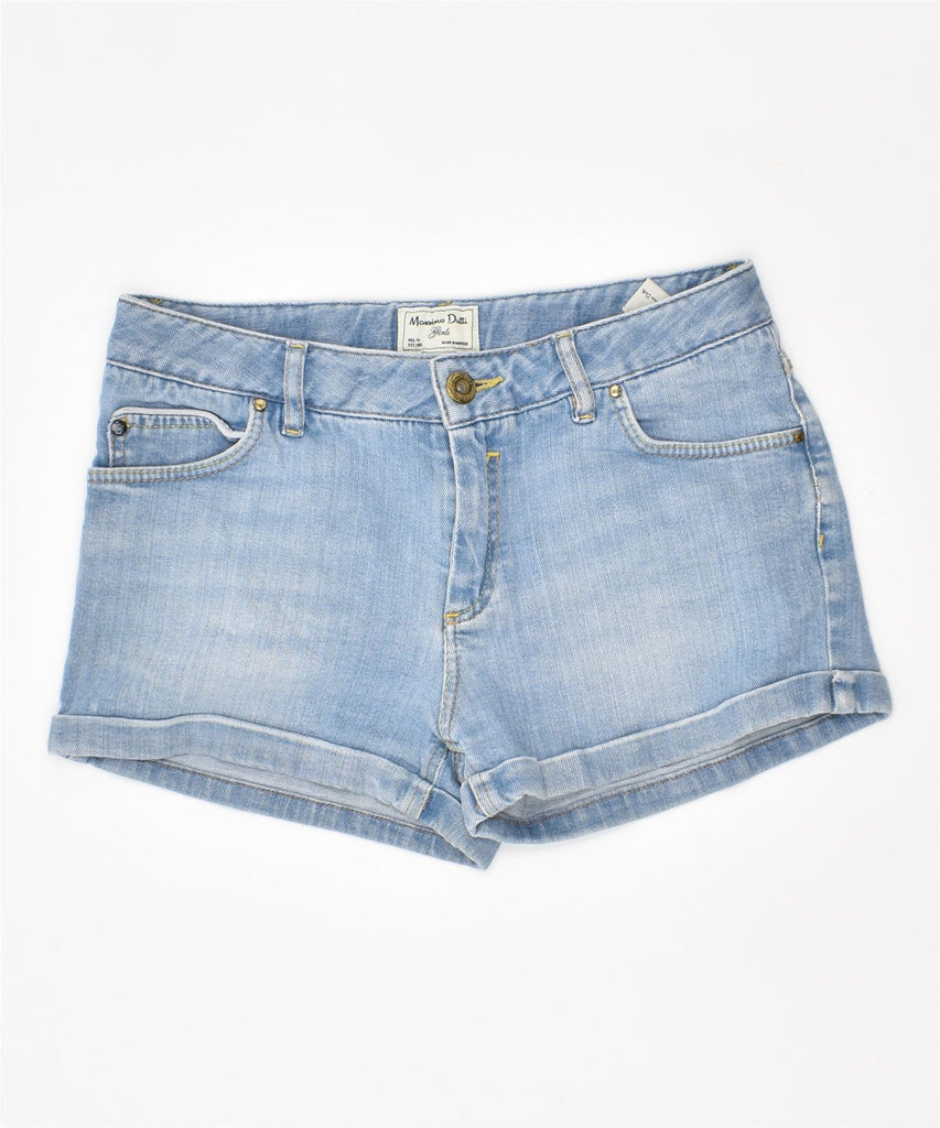 MASSIMO DUTTI Girls Denim Shorts 11-12 Years W26 Blue Cotton | Vintage | Thrift | Second-Hand | Used Clothing | Messina Hembry 