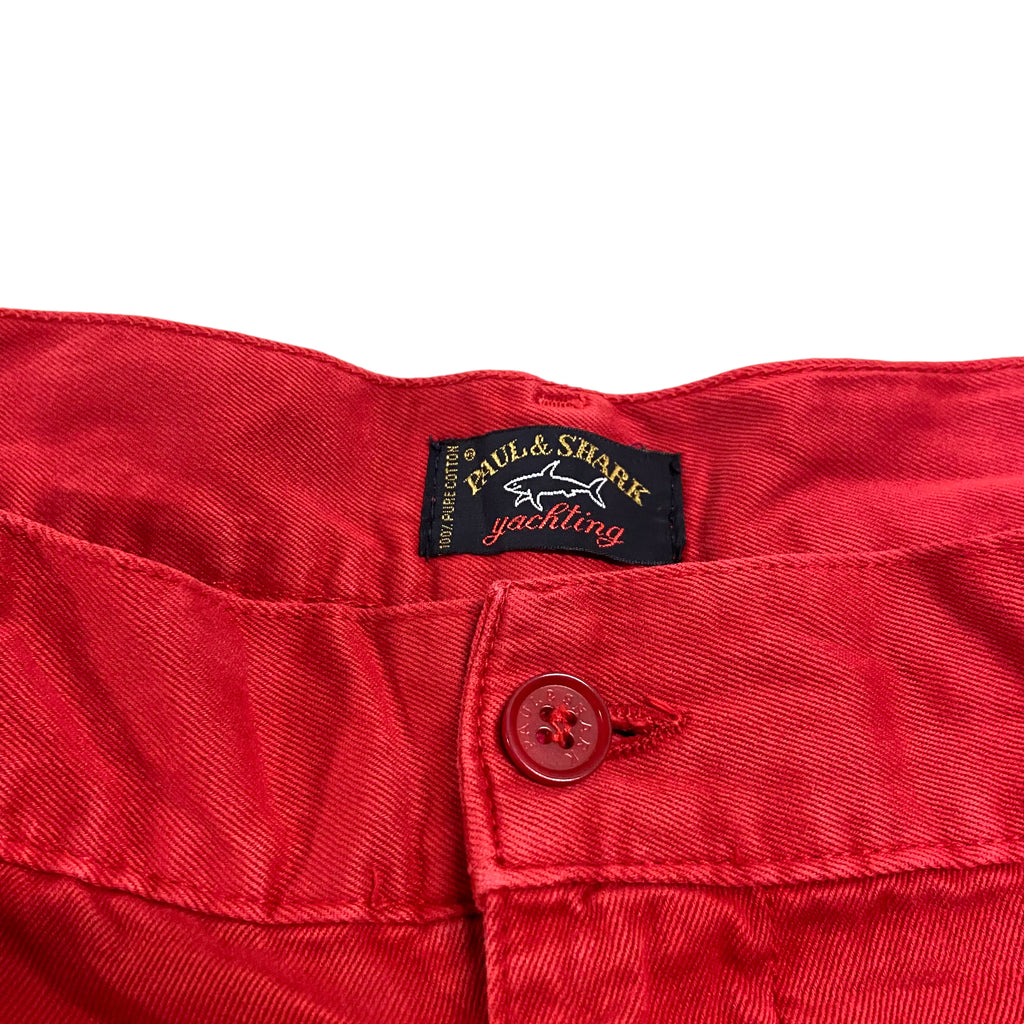 Paul & Shark Cotton Chino Trousers | Vintage High End Luxury Designer Red VTG | Vintage Messina Hembry | Thrift | Second-Hand Messina Hembry | Used Clothing | Messina Hembry 