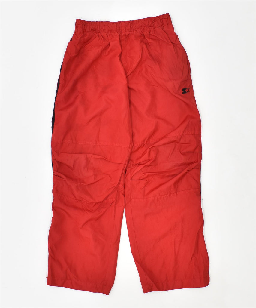 STARTER Boys Tracksuit Trousers 7-8 Years Medium Red Polyester Sports | Vintage | Thrift | Second-Hand | Used Clothing | Messina Hembry 