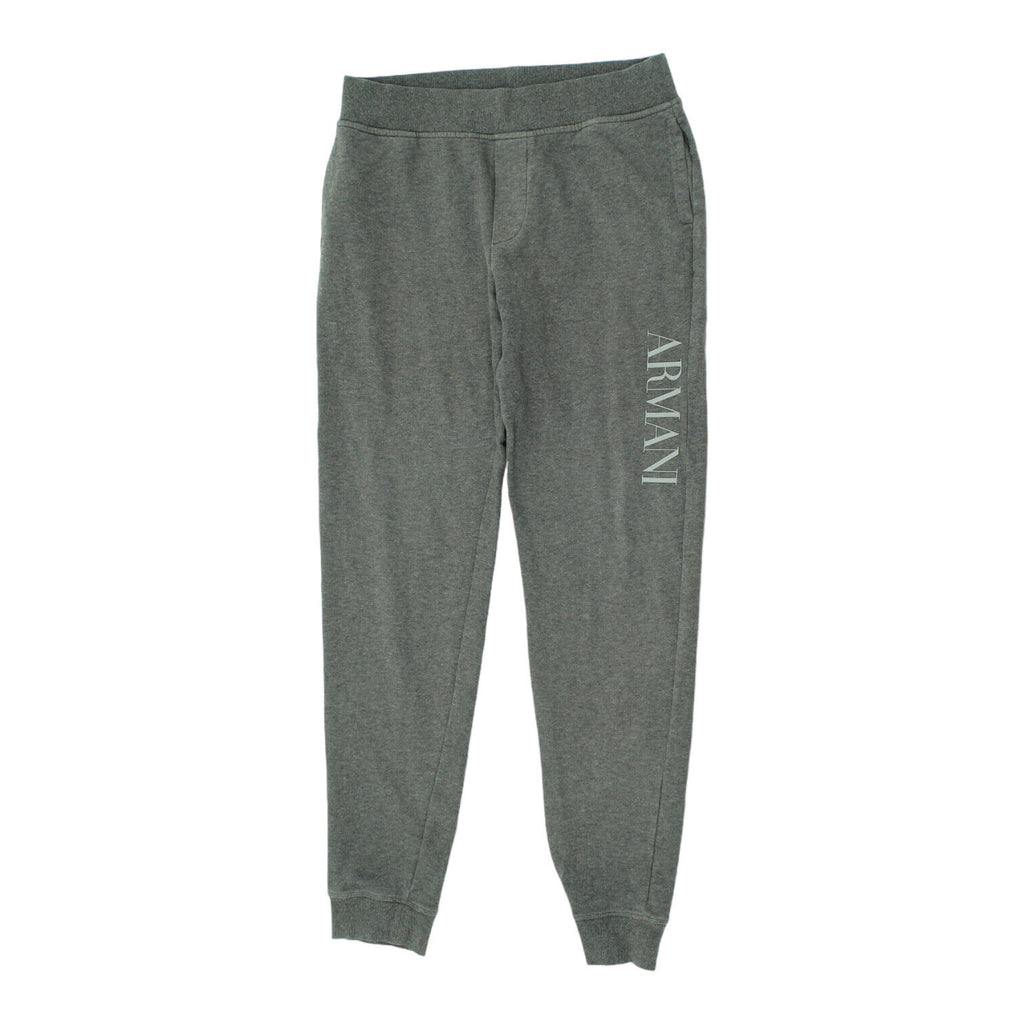 Armani Junior Kids Grey Tracksuit Bottoms | Vintage Designer Sweat Pants Joggers | Vintage Messina Hembry | Thrift | Second-Hand Messina Hembry | Used Clothing | Messina Hembry 