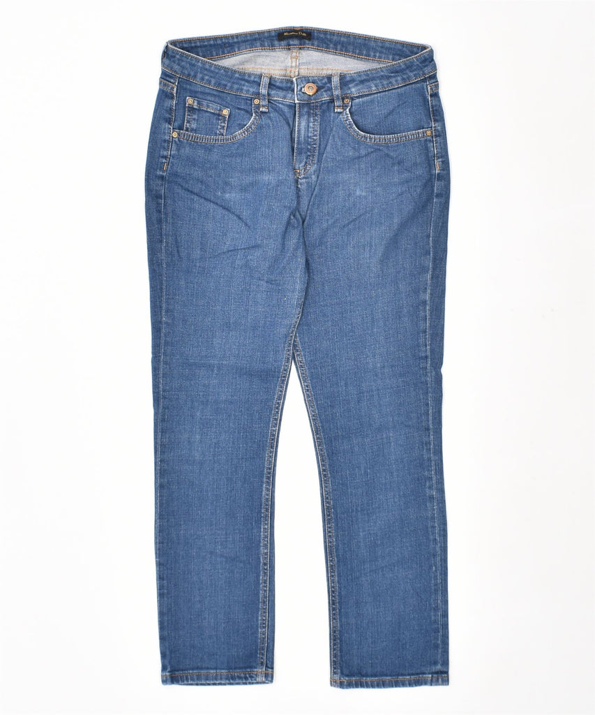 MASSIMO DUTTI Womens Straight Jeans W30 L25 Blue Cotton | Vintage | Thrift | Second-Hand | Used Clothing | Messina Hembry 