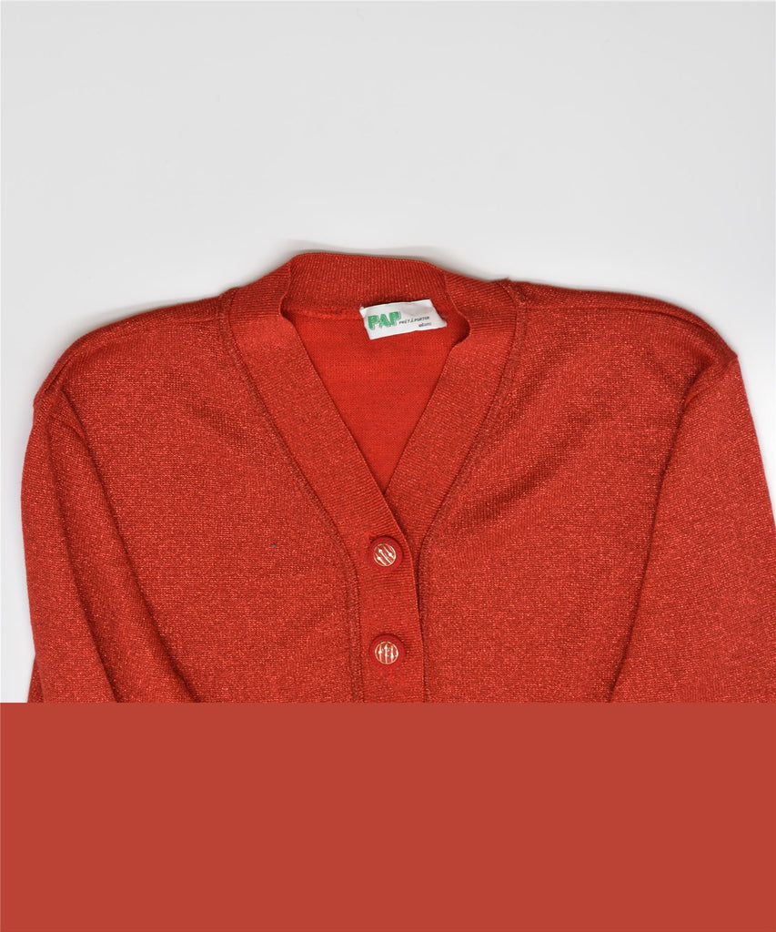 PAP Womens Button Neck Jumper Sweater UK 18 XL Red Vintage | Vintage | Thrift | Second-Hand | Used Clothing | Messina Hembry 