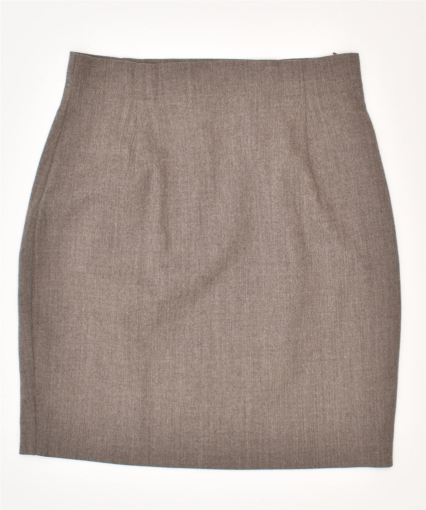 BASIC Womens Pencil Skirt Medium W30 Grey Vintage | Vintage | Thrift | Second-Hand | Used Clothing | Messina Hembry 