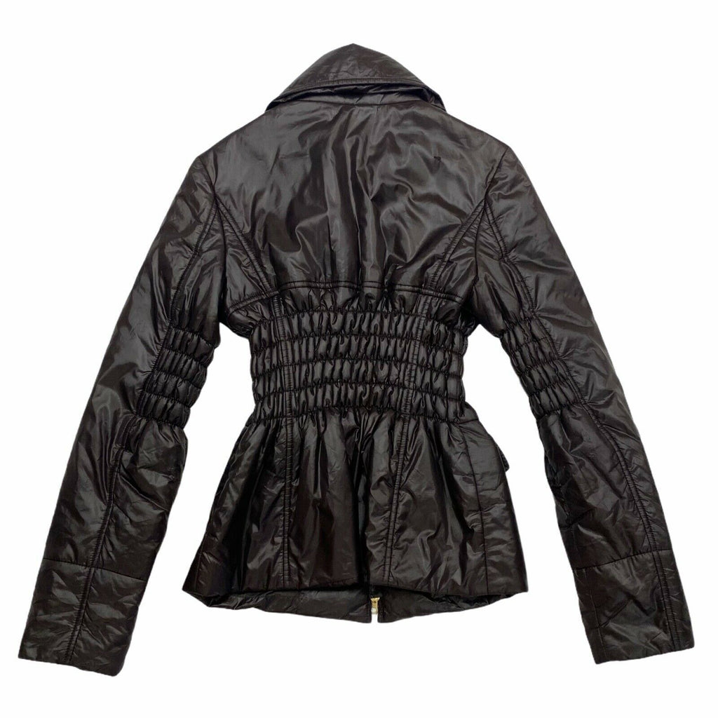 Fay Women's Quilted Jacket | Vintage High End Luxury Designer Dark Brown VTG | Vintage Messina Hembry | Thrift | Second-Hand Messina Hembry | Used Clothing | Messina Hembry 