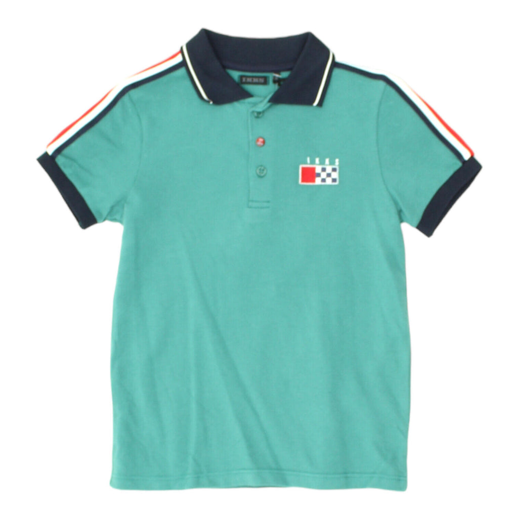 IKKS Boys Green Polo Shirt | Vintage Luxury High End Designer Top Kids VTG | Vintage Messina Hembry | Thrift | Second-Hand Messina Hembry | Used Clothing | Messina Hembry 