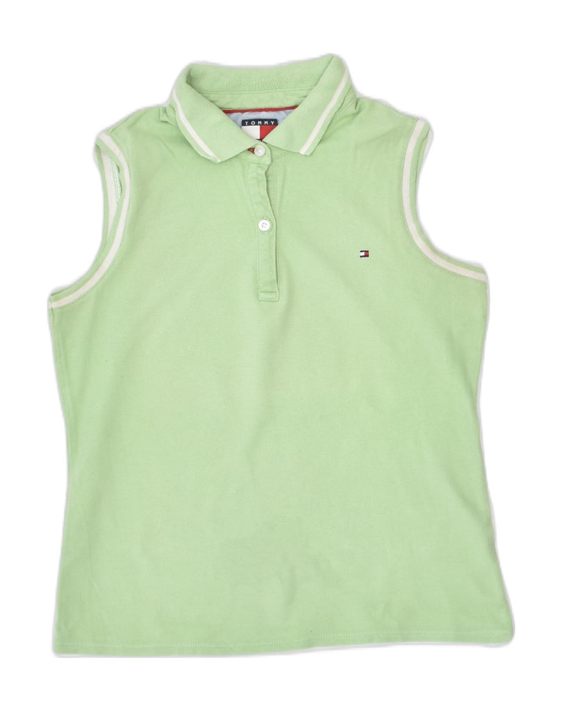 TOMMY HILFIGER Girls Sleeveless Polo Shirt 15-16 Years XL Green | Vintage | Thrift | Second-Hand | Used Clothing | Messina Hembry 