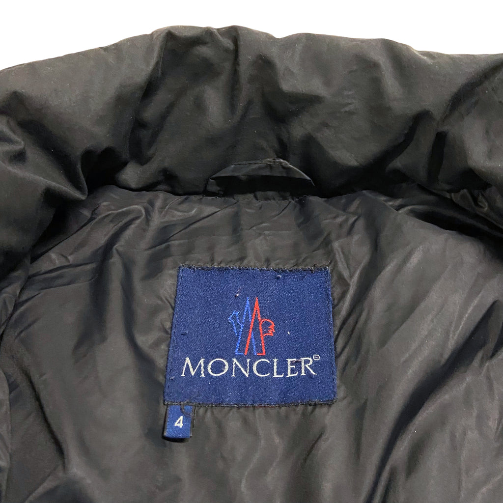 Moncler Mid Length Puffer Coat | Vintage High End Designer Padded Black VTG | Vintage Messina Hembry | Thrift | Second-Hand Messina Hembry | Used Clothing | Messina Hembry 