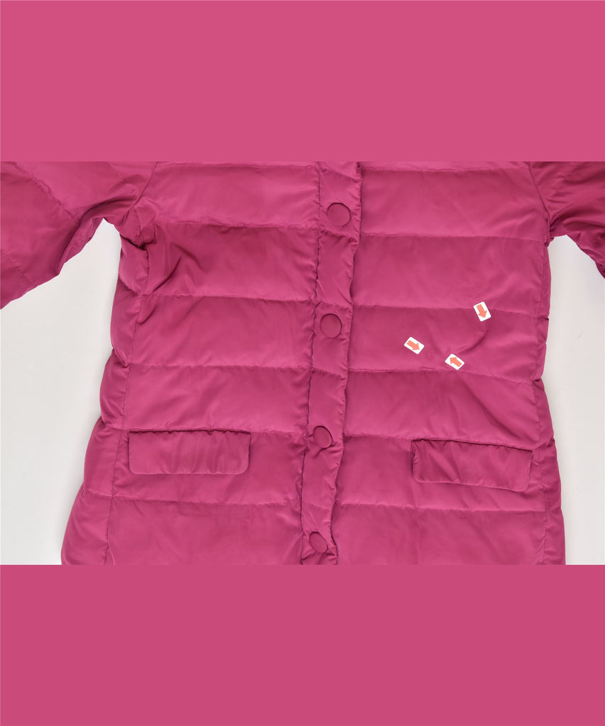 ARMANI JUNIOR Girls Hooded Padded Coat 15-16 Years Pink Polyester | Vintage | Thrift | Second-Hand | Used Clothing | Messina Hembry 