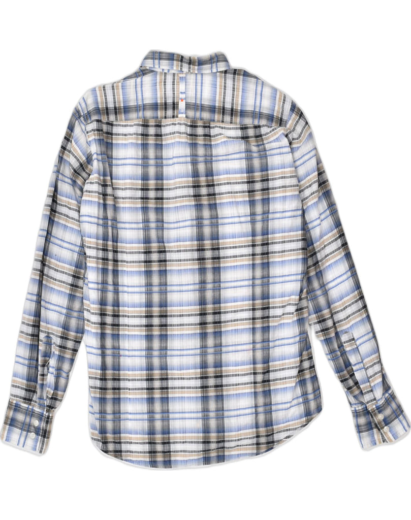 HUGO BOSS Mens Shirt Medium Multicoloured Check Cotton | Vintage | Thrift | Second-Hand | Used Clothing | Messina Hembry 