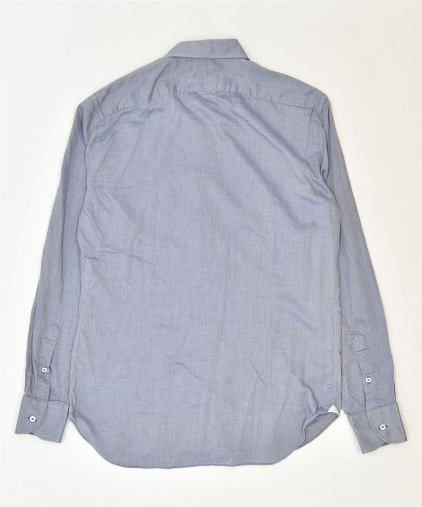 MASSIMO DUTTI Mens Shirt Size 15 1/2 Medium Blue Cotton Classic | Vintage | Thrift | Second-Hand | Used Clothing | Messina Hembry 