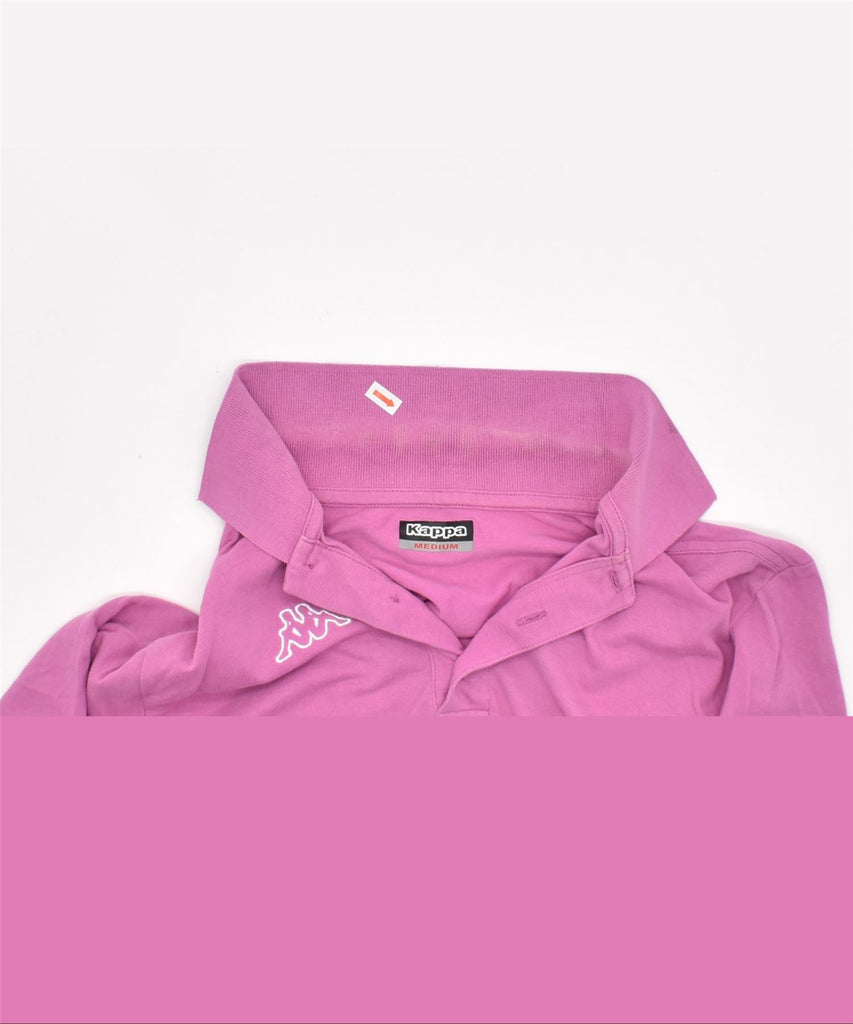 KAPPA Mens Polo Shirt Medium Pink Cotton | Vintage | Thrift | Second-Hand | Used Clothing | Messina Hembry 