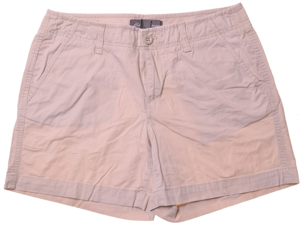 EDDIE BAUER Womens Casual Shorts W30 Beige Cotton - Second Hand & Vintage Designer Clothing - Messina Hembry