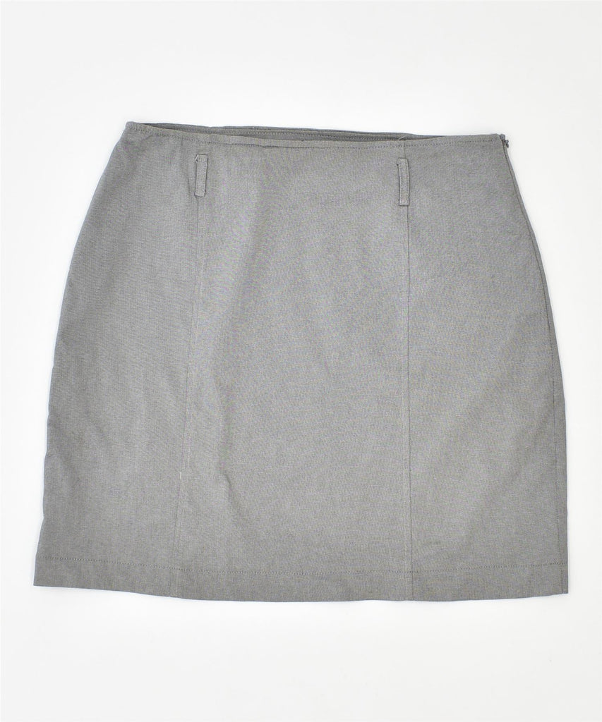 MSK Womens Mini Skirt UK 14 Medium W30 Grey Vintage | Vintage | Thrift | Second-Hand | Used Clothing | Messina Hembry 