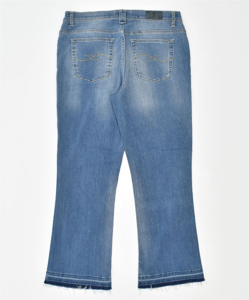 TRUSSARDI Womens Bootcut Jeans W33 L27 Blue Cotton | Vintage | Thrift | Second-Hand | Used Clothing | Messina Hembry 