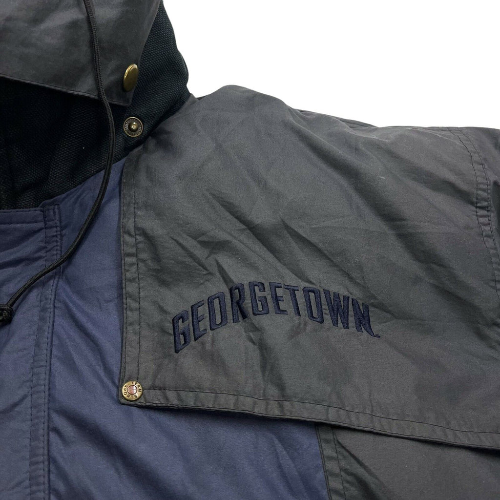Nike Team Sports Georgetown Hoyas Hooded Puffer Jacket | Vintage 90s Sportswear | Vintage Messina Hembry | Thrift | Second-Hand Messina Hembry | Used Clothing | Messina Hembry 