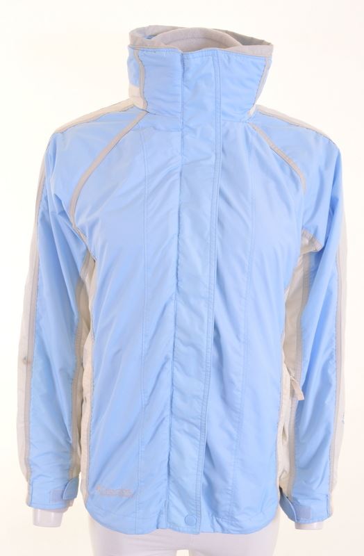 COLUMBIA Girls Windbreaker Jacket 14-15 Years Blue Polyester - Second Hand & Vintage Designer Clothing - Messina Hembry