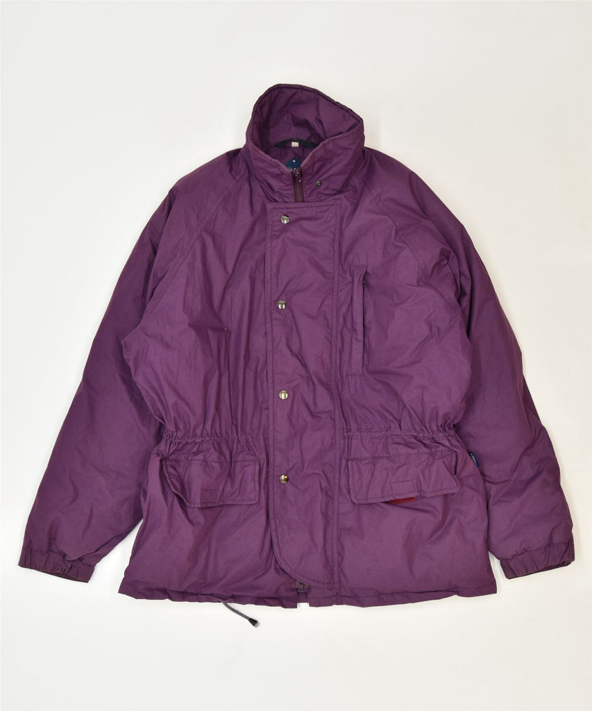 OHO Mens Padded Jacket UK 40 Large Purple Polyester Winter | Vintage | Thrift | Second-Hand | Used Clothing | Messina Hembry 